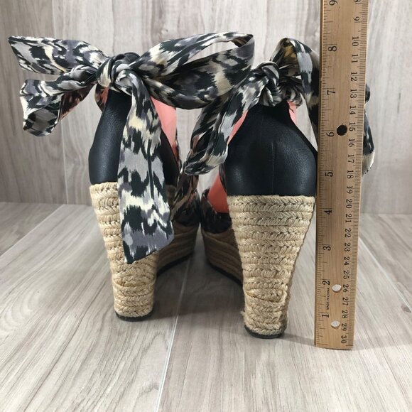 Ugg Wedge Sandals Womens 9 Lucianna Wrap Espadrille Platform Shoes - Picture 8 of 12